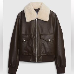 GAP Vegan Leather Flight Jacket